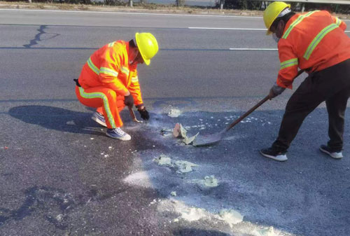 道外公路下沉注浆加固